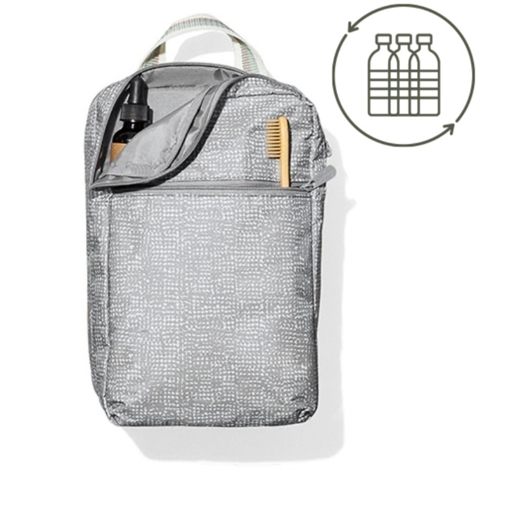 Modern Toiletry Bag Textured Grey
